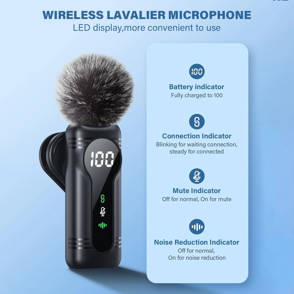 Magnetic Wireless Lavalier Microphone