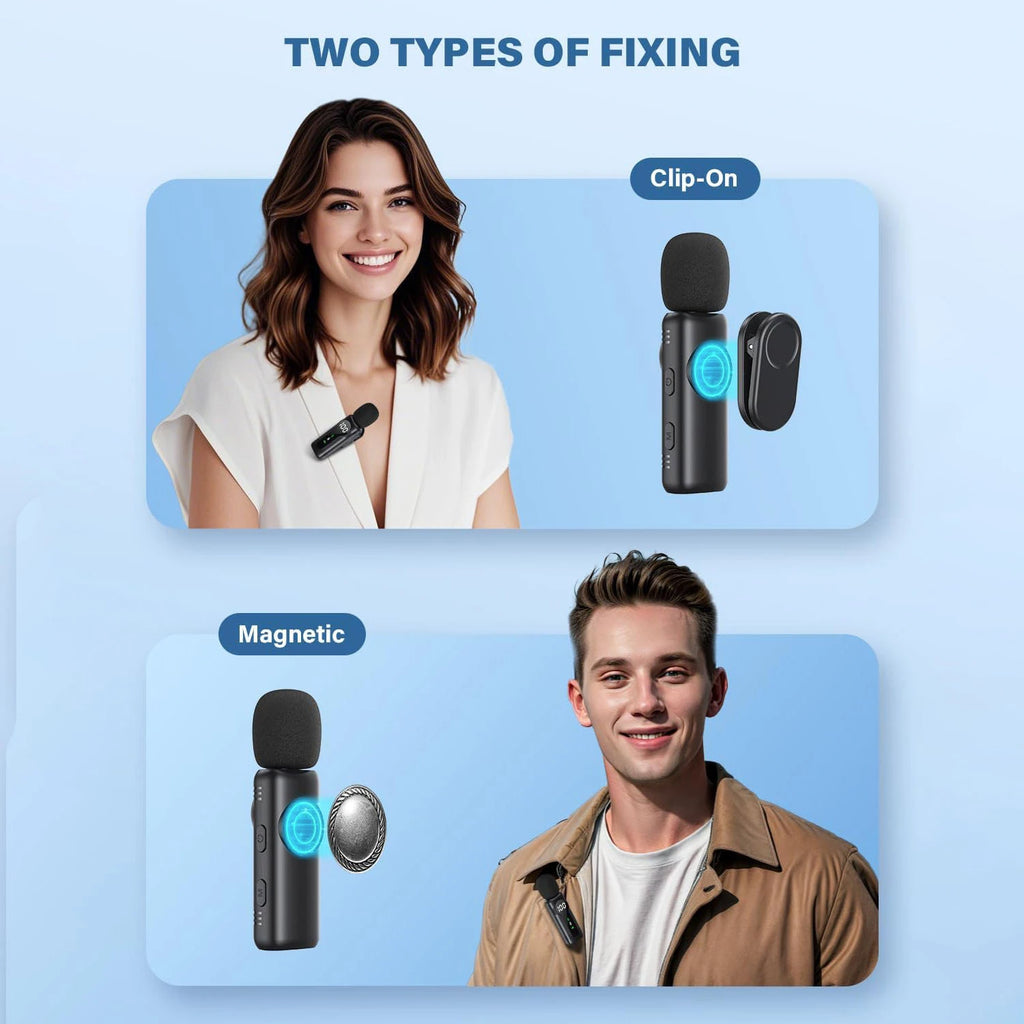 Magnetic Wireless Lavalier Microphone