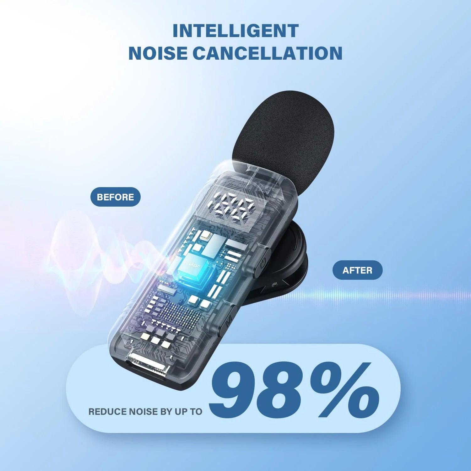 Magnetic Wireless Lavalier Microphone