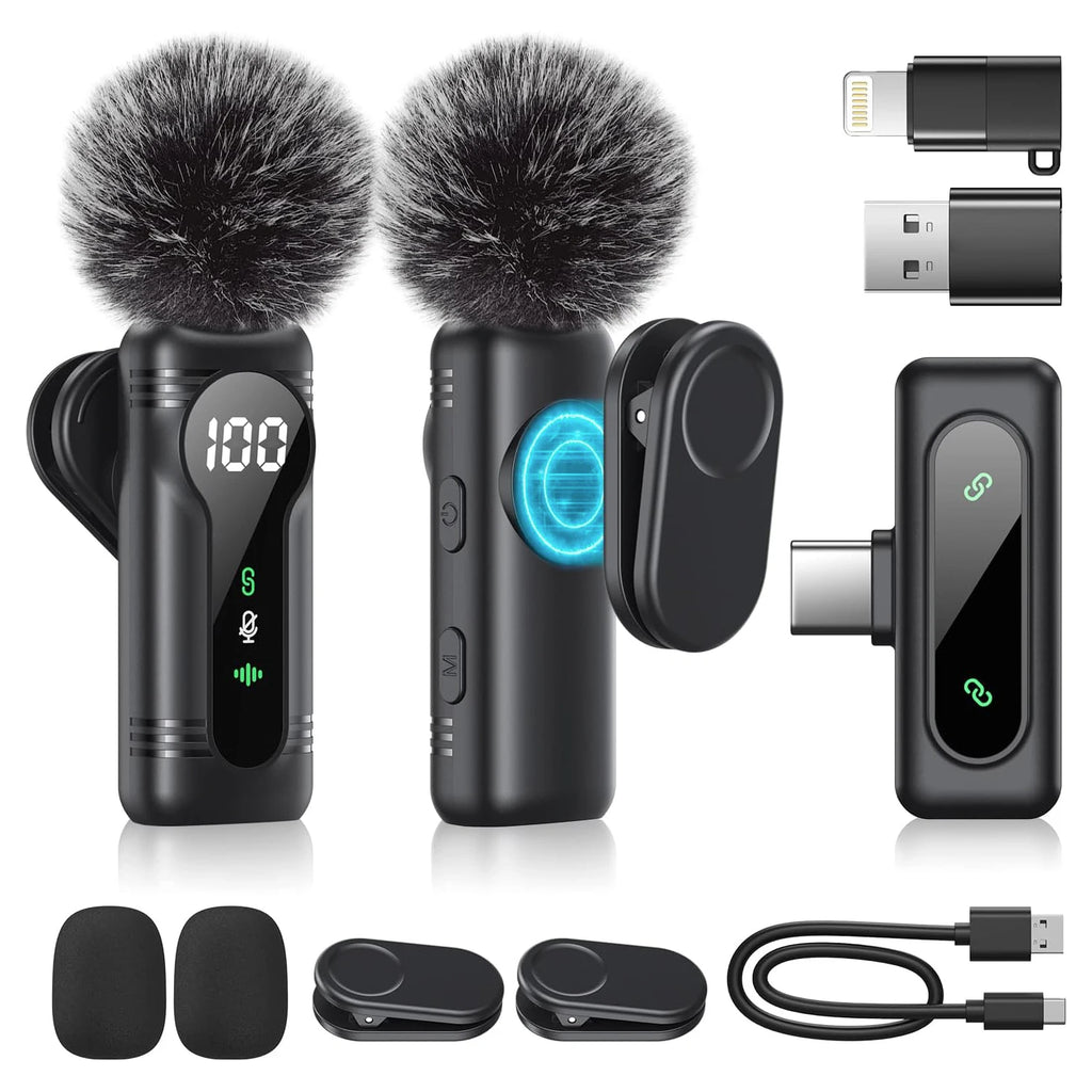 Magnetic Wireless Lavalier Microphone