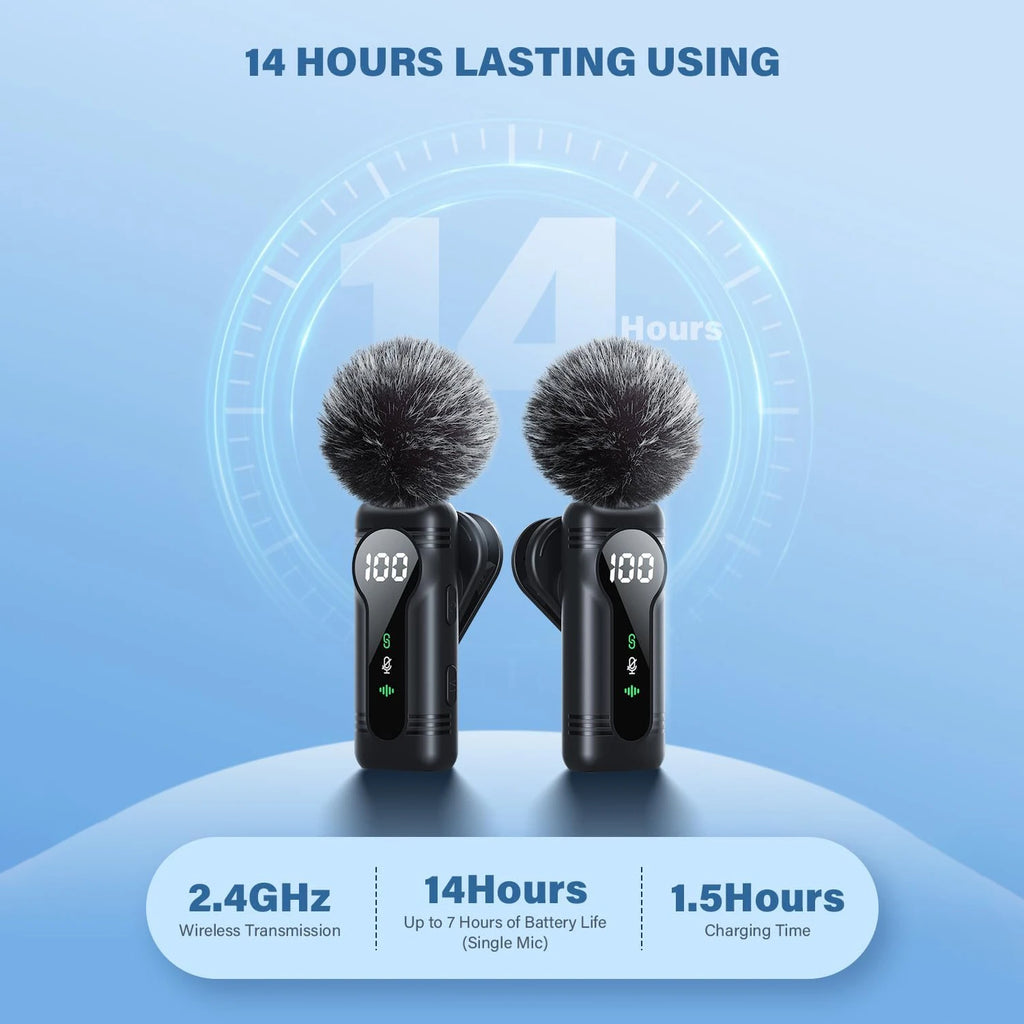 Magnetic Wireless Lavalier Microphone