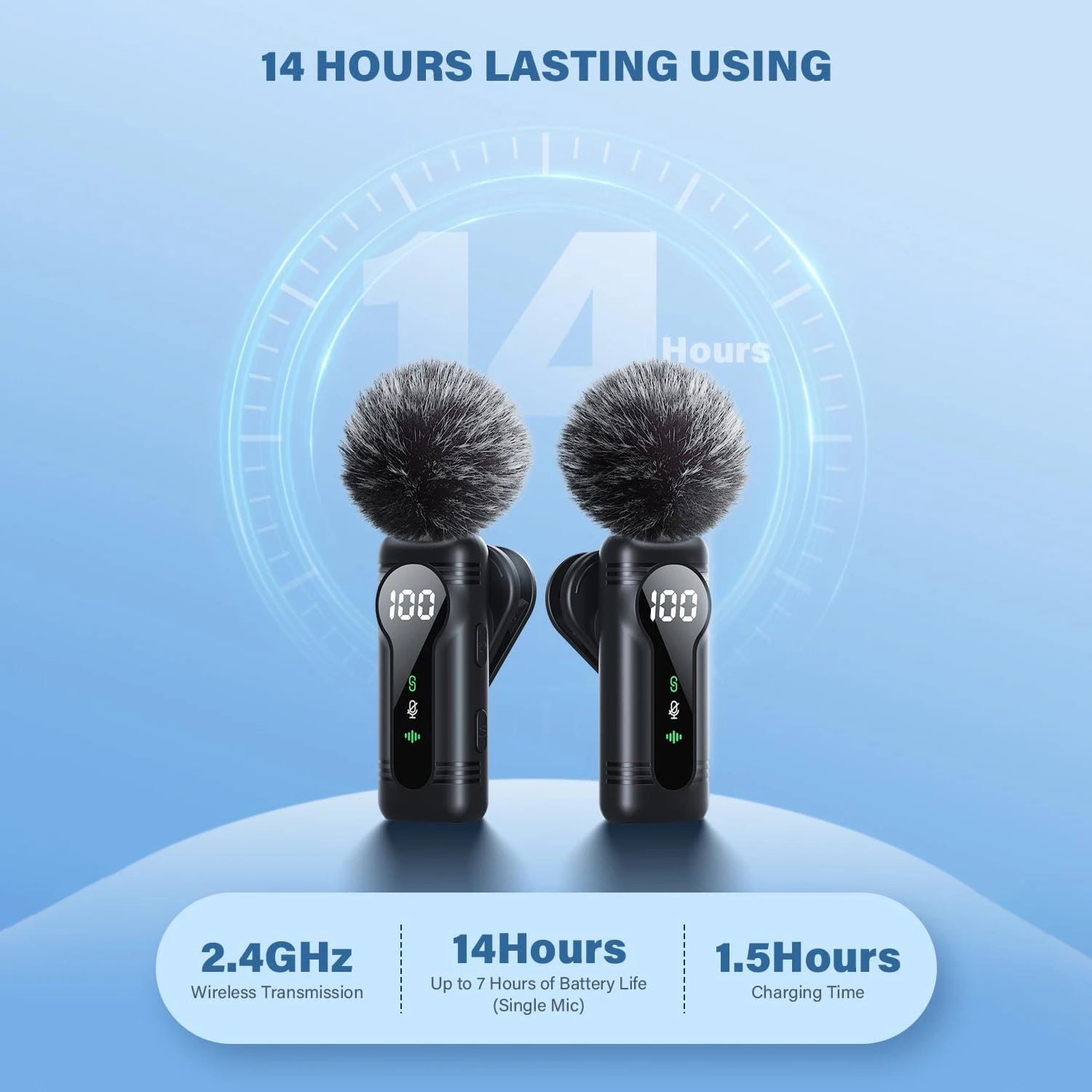 Magnetic Wireless Lavalier Microphone